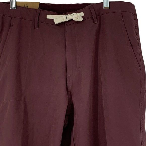Mens Tech Shorts Stretch Shorts Purple Trunks Brand Zip pocket Size 32 2794 - Picture 2 of 7
